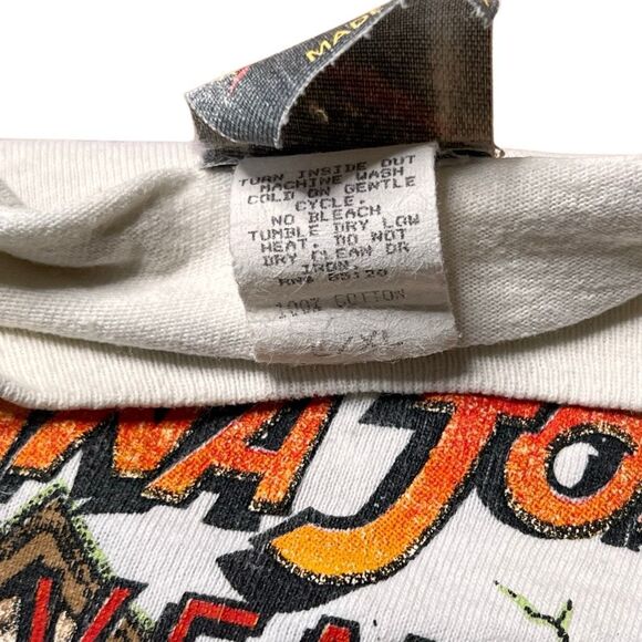 Vintage 90s Disneyland Indiana Jones The Temple of The Forbidden Eye T Shirt L X - Picture 4 of 5